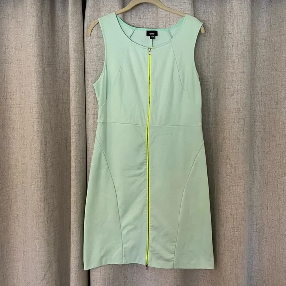 neon green shift dress Psychedelic Trees Neon Green Shift Dress- S/M, 1960s Psychedelic Groovy Saturated Mod Mini